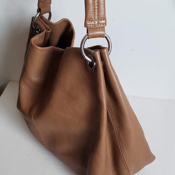 SIMPLY VERA WANG Leather Oversized Bag Huge Snap Hook Minimalist - Picture 9 of 16